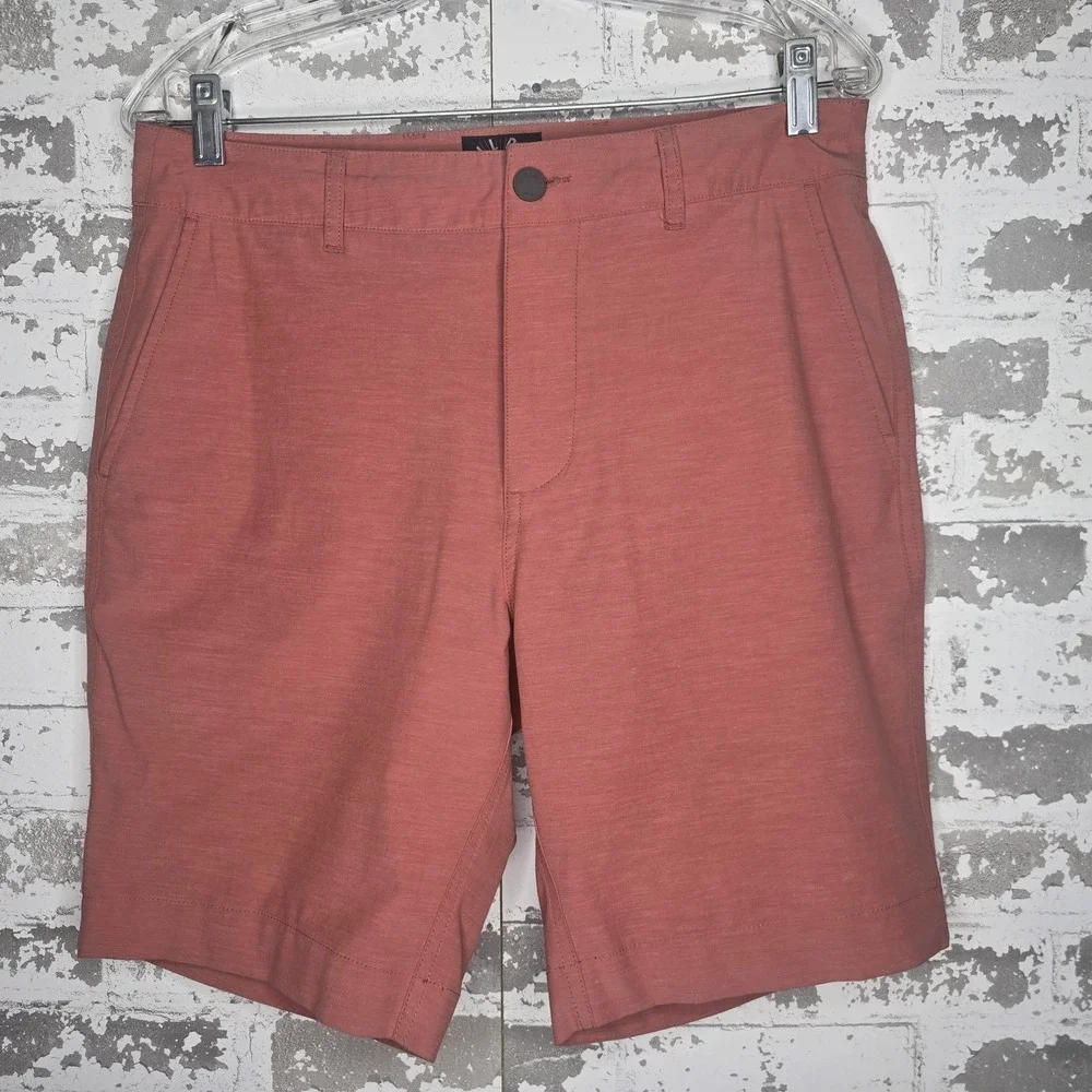Faherty All Day Shorts Mens 30 Rose Red 9